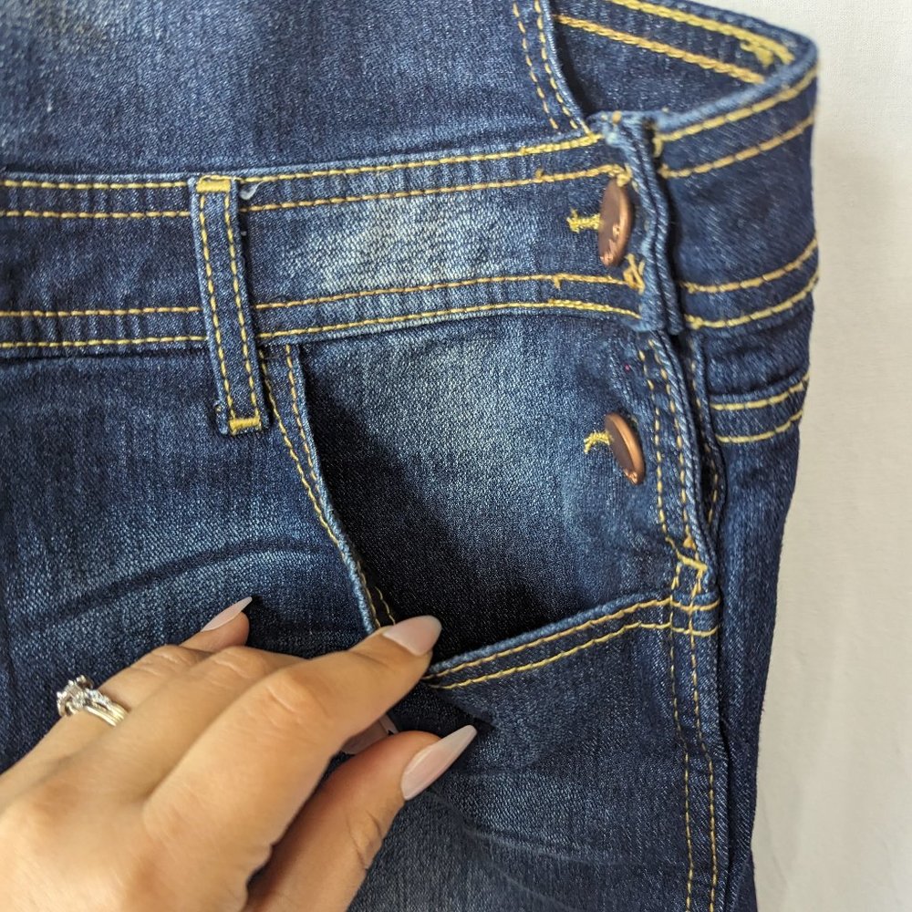 No Boundaries Denim Overalls Juniors Size Large - image 5